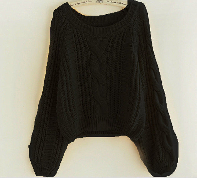 Dames Gros tricot pull avec détail de tricot à cable marquant et manches larges Chic und Stil
