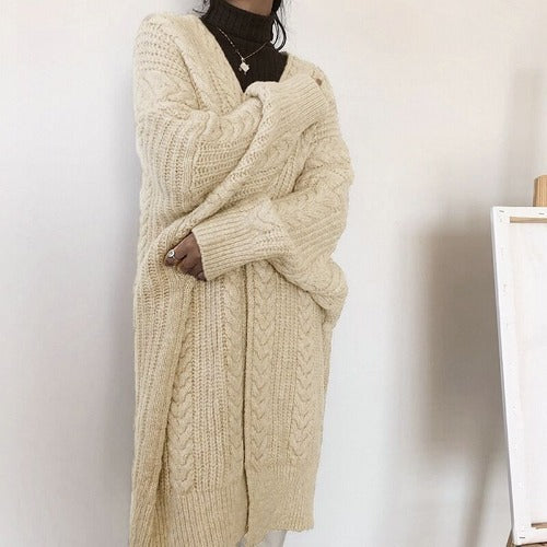 Dames Grand cardigan en tricot Chic und Stil