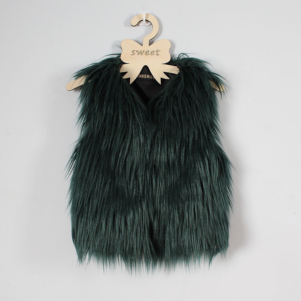 Dames Flauscher Gilet Chic und Stil