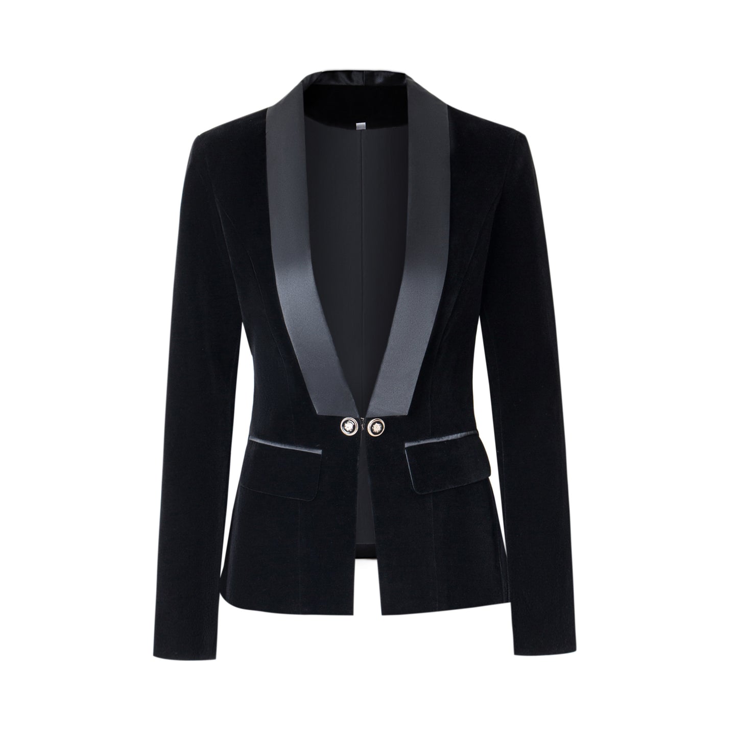 Blazer jacket for women with shiny accents and structured cut Chic and Style