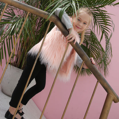 Dames Flauscher Gilet Chic und Stil