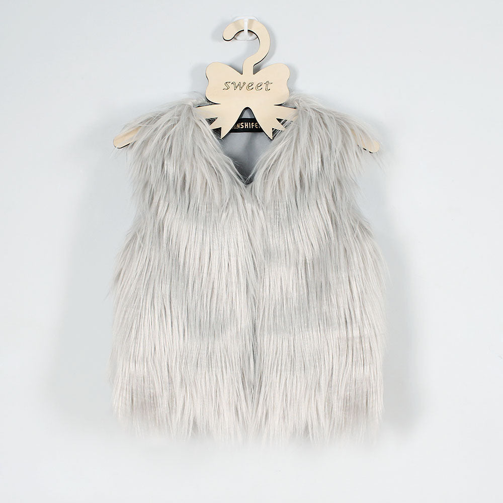Dames Flauscher Gilet Chic und Stil