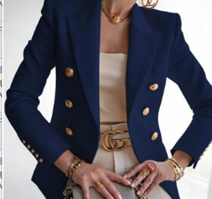 Blazer Chic und Stil élégant pour femmes à double boutonnage