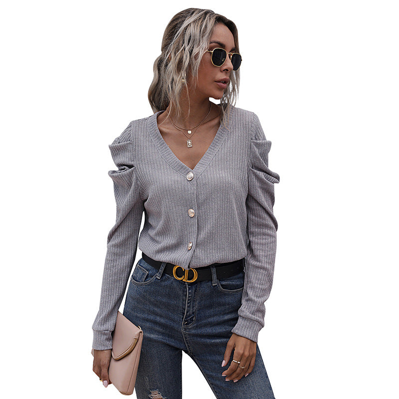 Dames cardigan décontracté avec manches à volants Chic und Stil