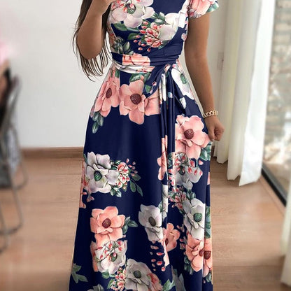 Robe maxi florale pour femmes Chic und Stil