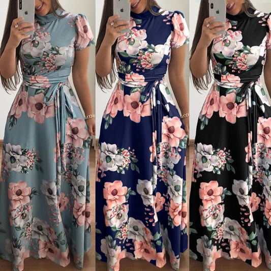 Robe maxi florale pour femmes Chic und Stil