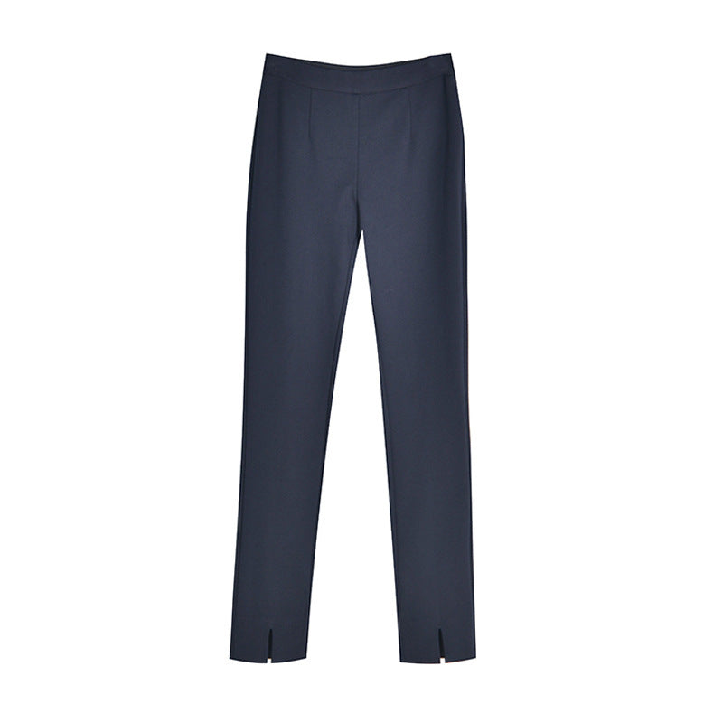 Pantalons à jambes fendues taille haute pour femmes Chic und Stil