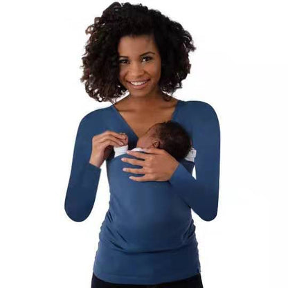 Pull en tricot à porter pour femmes avec décolleté en V et manches longues Chic und Stil