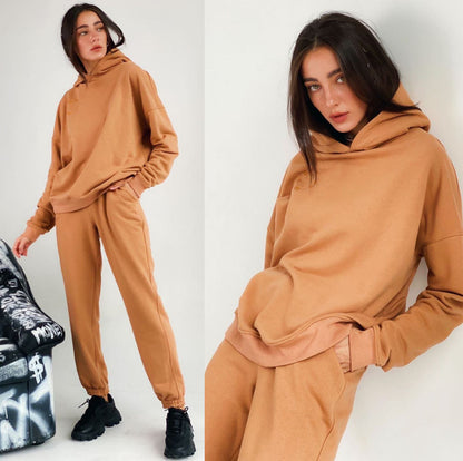 Ladies comfortable hoodie and chic jogger pants