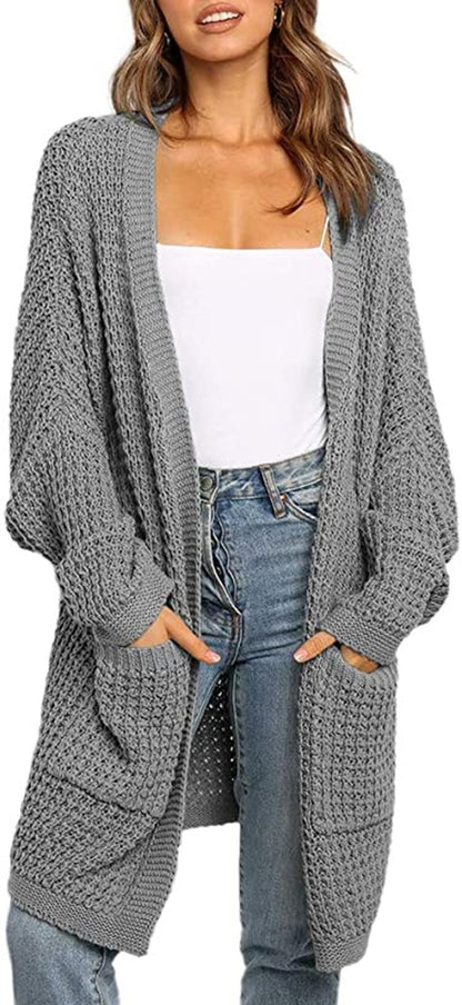 Cardigan tricot pour femmes avec coupe décontractée et poches Chic und Stil
