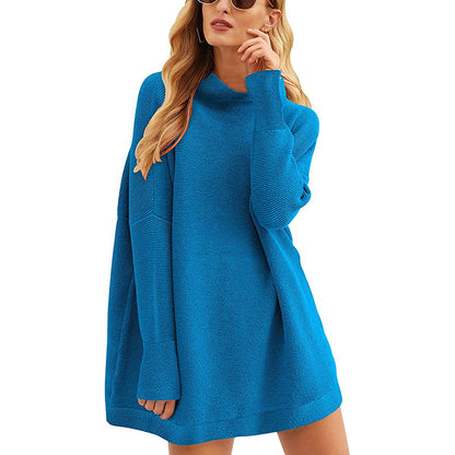 Dames Pull en tricot décontracté à manches longues avec épaule tombante Chic und Stil