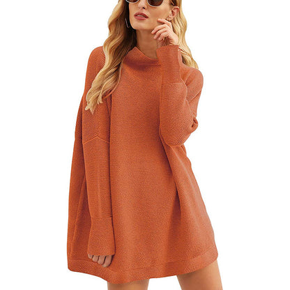 Dames Pull en tricot décontracté à manches longues avec épaule tombante Chic und Stil