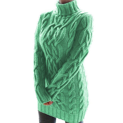 Pull en tricot pour femmes avec col roulé et motif Chic und Stil structuré
