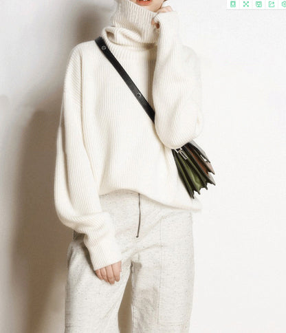 Pull en tricot à col haut Cozy pour femmes Chic und Stil