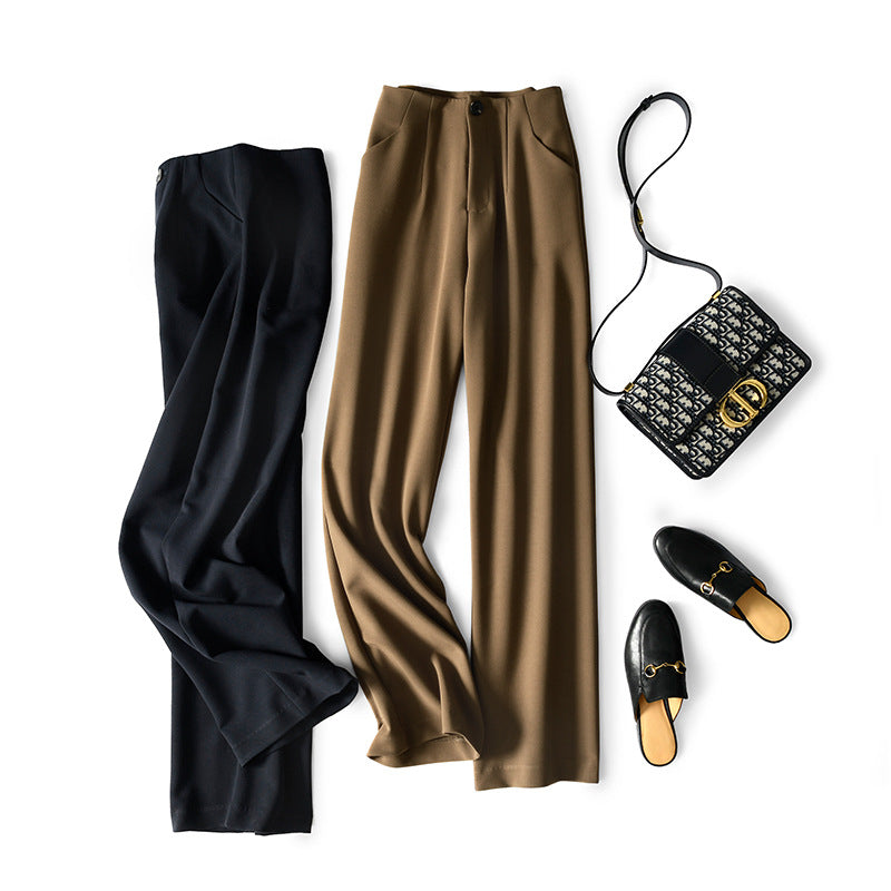 Pantalons larges taille haute pour femmes Chic und Stil 1750847214