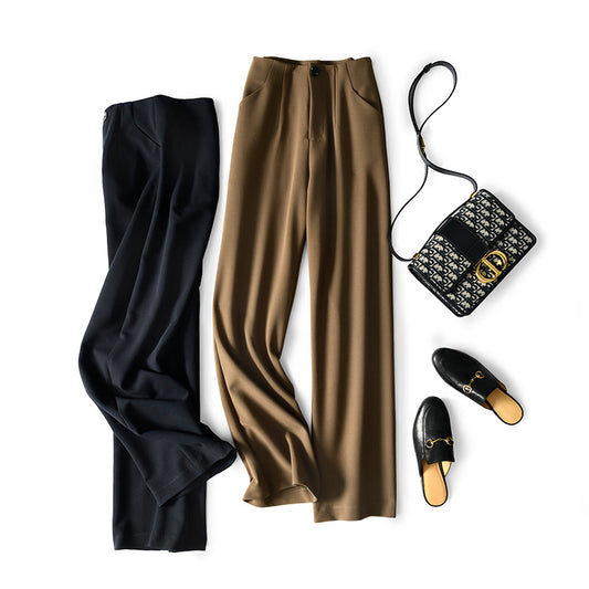 Pantalons larges taille haute pour femmes Chic und Stil 1750847214