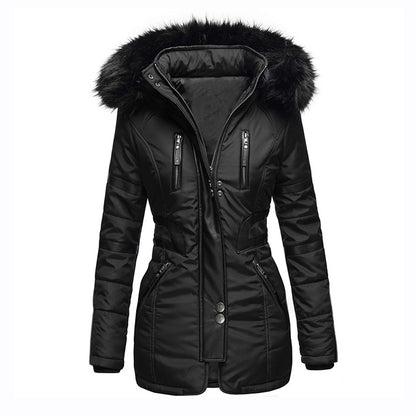 Dames fonction parka avec capuche amovible et garniture en fausse fourrure tendance Chic und Still