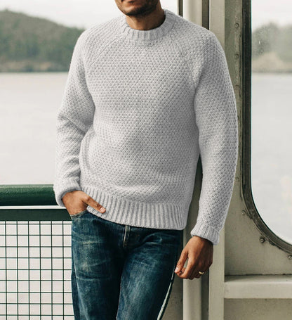 Pull en tricot pour hommes avec un design structuré intemporel Chic und Stil