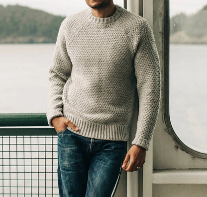 Pull en tricot pour hommes avec un design structuré intemporel Chic und Stil