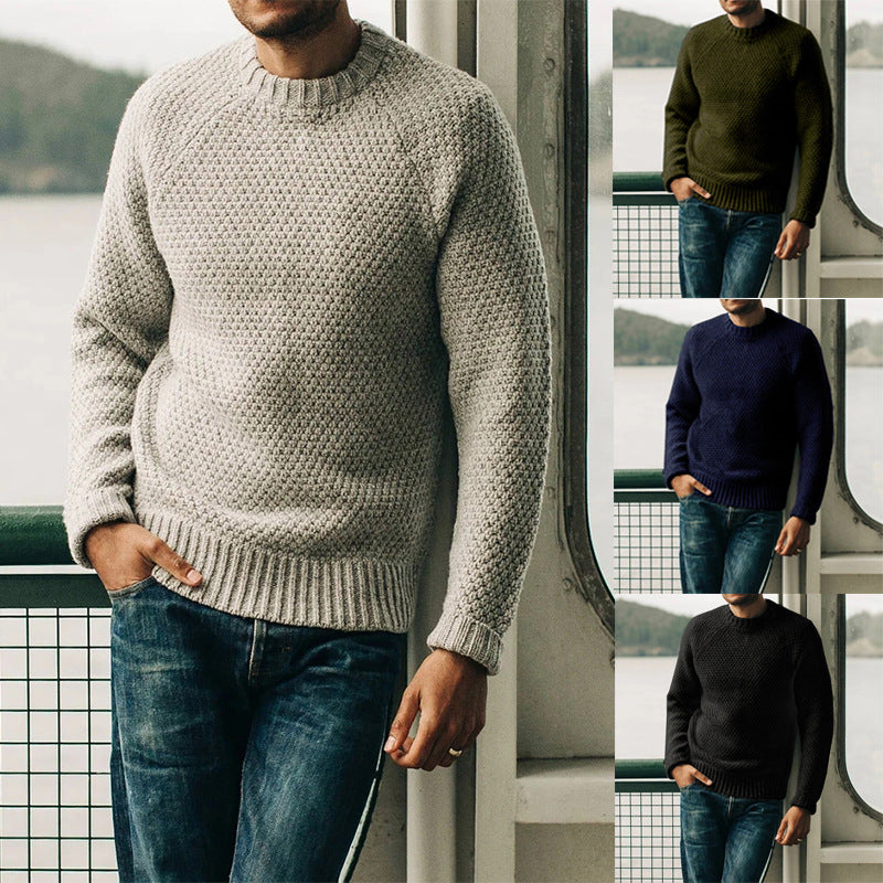 Pull en tricot pour hommes avec un design structuré intemporel Chic und Stil