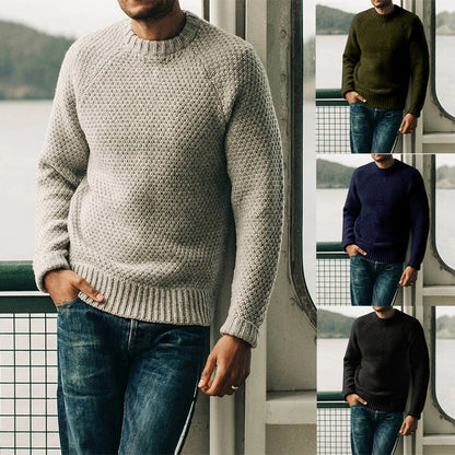 Pull en tricot pour hommes avec un design structuré intemporel Chic und Stil