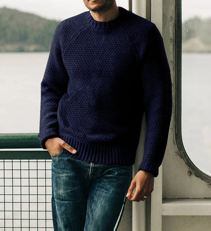 Pull en tricot pour hommes avec un design structuré intemporel Chic und Stil