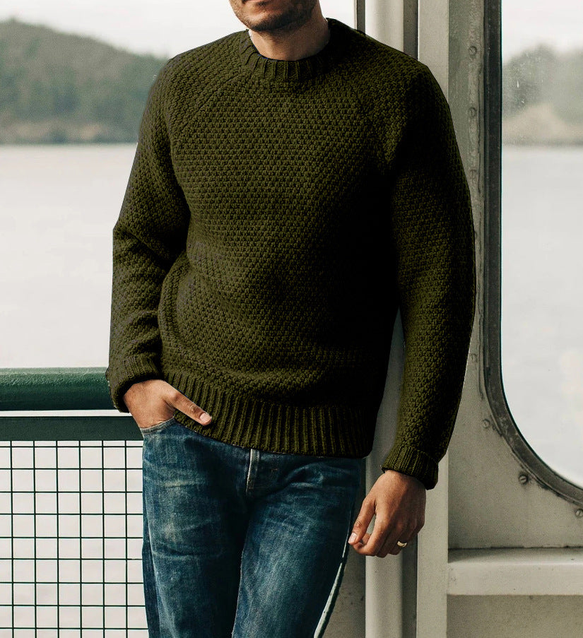 Pull en tricot pour hommes avec un design structuré intemporel Chic und Stil