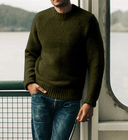 Pull en tricot pour hommes avec un design structuré intemporel Chic und Stil