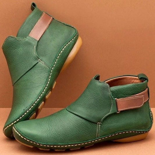 Bottines confort élégantes pour femmes en cuir de haute qualité Chic und Stil
