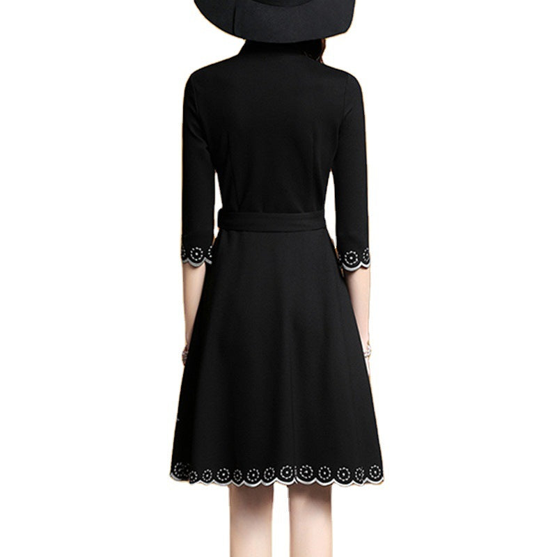 Robe A-ligne élégante brodée Chic und Stil dames