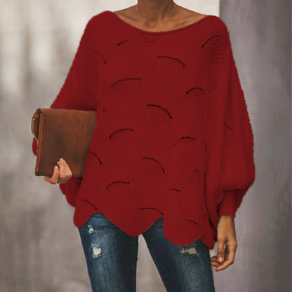 Pull en tricot pour femmes avec une structure aérienne et une coupe ample Chic und Stil