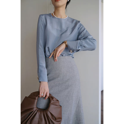 Asymmetrical elegant midi skirt for women Chic and Style