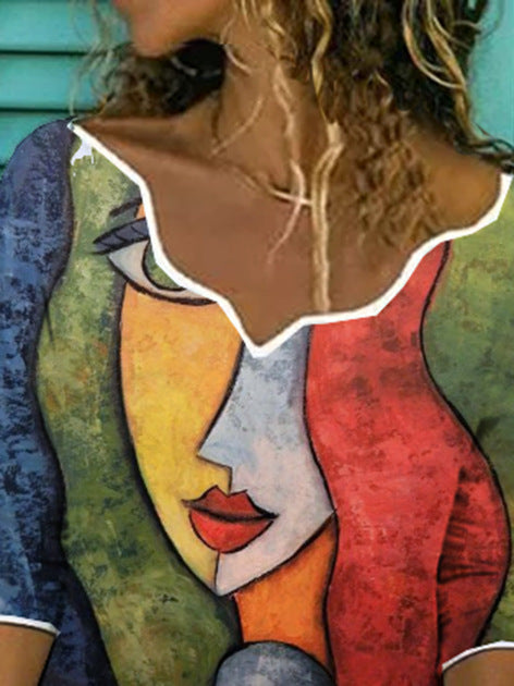 Dames Haut artistique avec design unique Chic und Stil