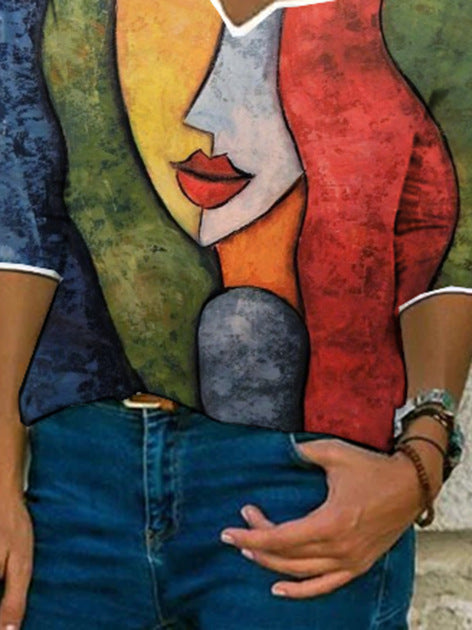 Dames Haut artistique avec design unique Chic und Stil