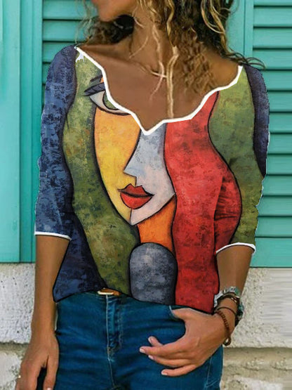 Dames Haut artistique avec design unique Chic und Stil