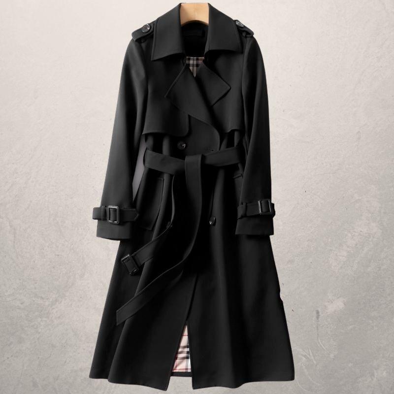 Women's Mid-length Trench Coat Autumn Long Windbreaker - ChicUndStil