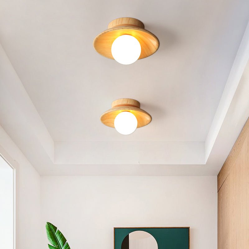 NatureGlow Lampe de Plafond en Bois - Élégante et Écologique-Plafonniers-ChicUndStil