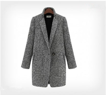 Dames Élégant Blazer avec design structuré et accents à la mode Chic und Stil