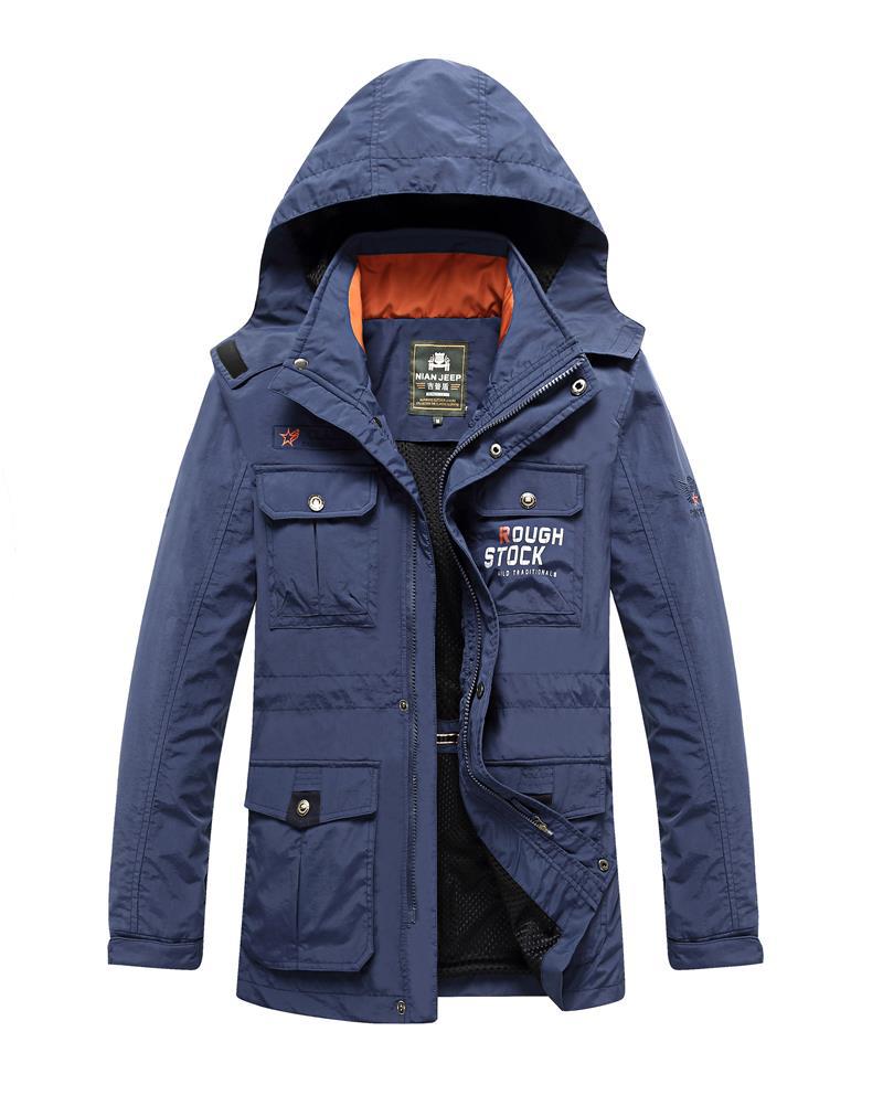 Functional waterproof jacket for men Chic und Stil