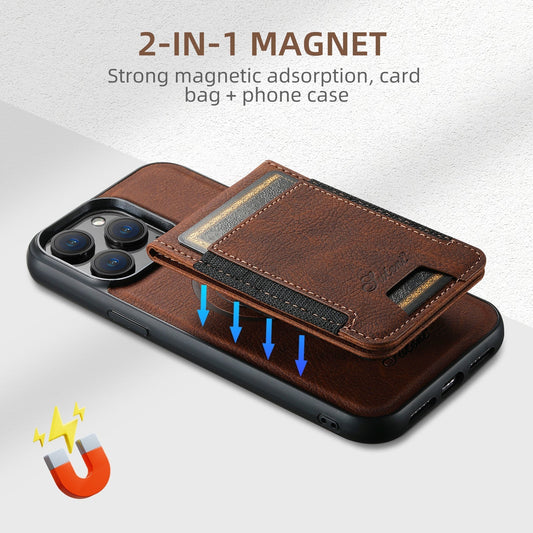Chic and Style | Leather phone case with card holder and MagSafe compatibility