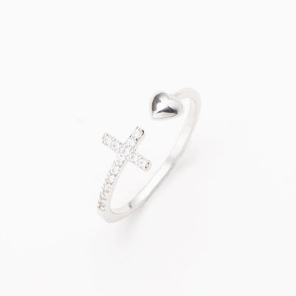 Chic and Style | S925 Sterling Silver Love Cross Ring