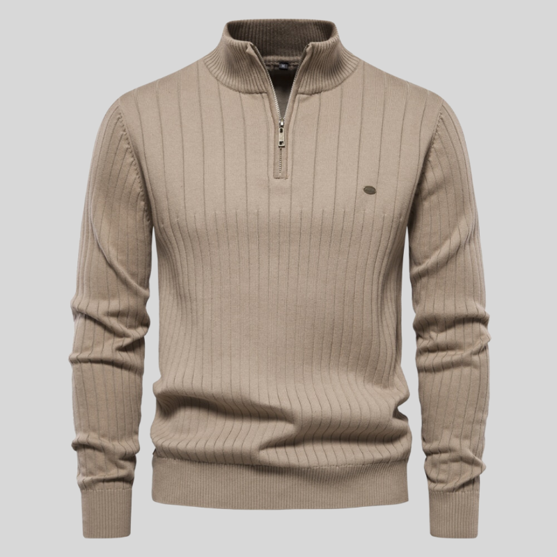 Chic und Stil | Half-zip pullover for men