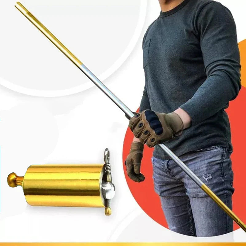ChicundStil | Bâton métallique portable pour l'autodéfense et les tours de magie