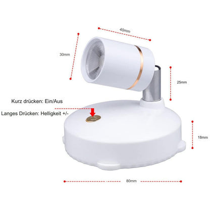 Chic and Style | Wireless, rechargeable LED spotlight and desk lamp with remote control 