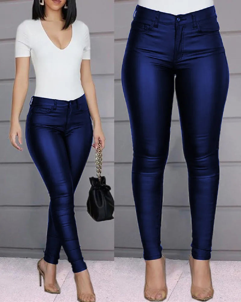 WOLF Long leather pants