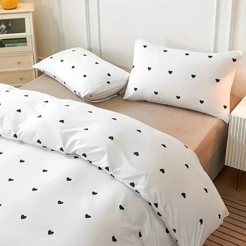 Couette Unie Bleu Blanc-Chambre à coucher-ChicUndStil