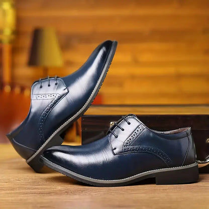 Chic und Stil | Business Style Suit Shoes Men Made of Calf Leather