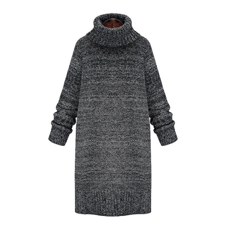 Robe tricot femme avec col haut et coupe décontractée Chic und Stil