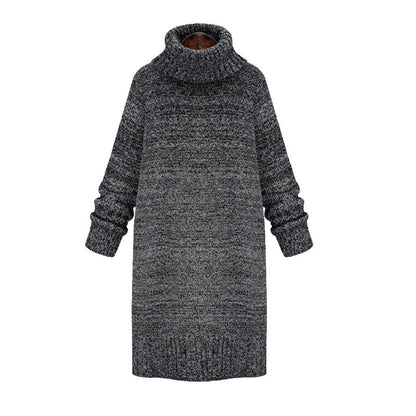 Robe tricot femme avec col haut et coupe décontractée Chic und Stil