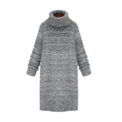 Robe tricot femme avec col haut et coupe décontractée Chic und Stil